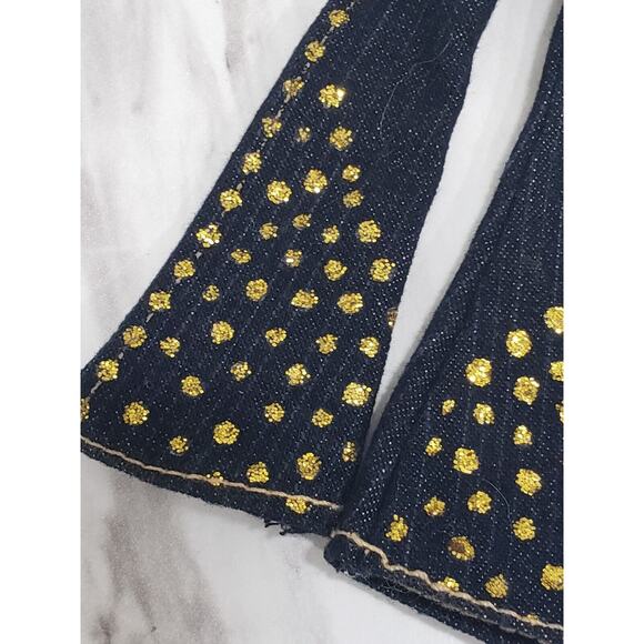 Bratz Cloe Passion 4 Fashion 3rd Edition Gold Studded Flare Jeans‎ Pants - Picture 2 of 3